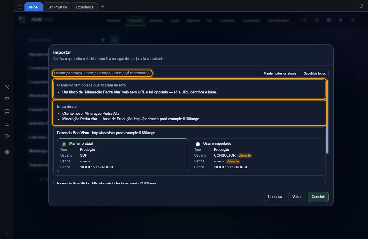 Resumo, bloco do que ficou de fora e bloco Entra direto destacados