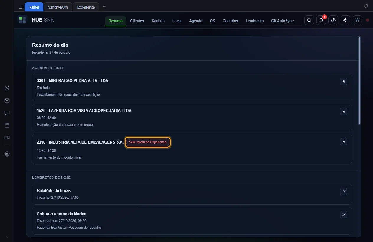 Selo Sem tarefa na Experience destacado no evento da Indústria Alfa